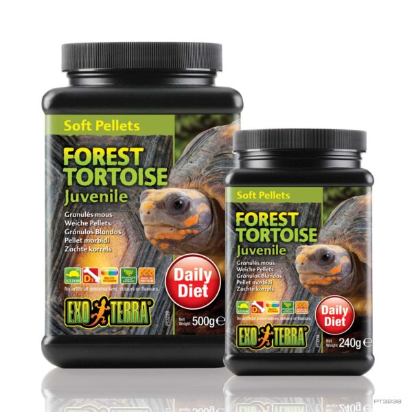 Soft Pellets Juvenile Forest Tortoise Food 8.4 oz - 240g