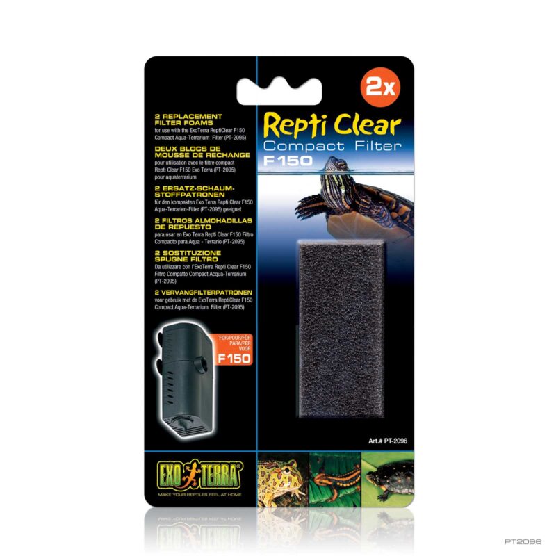 2 Replacement Filter Foams for Repti Clear F150