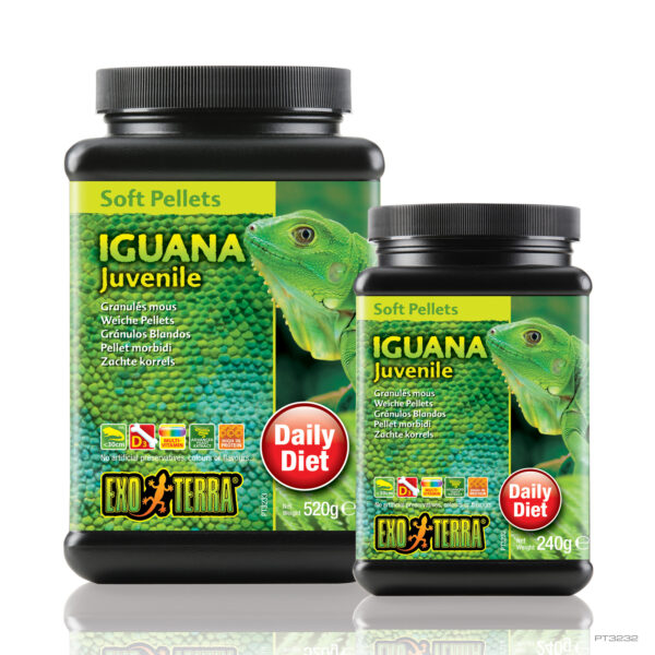 Soft Pellets Juvenile Iguana Food 8.4 oz - 240g